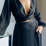 ESME Satinwraptop Black