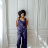 VIOLA Jumpsuit Plum - Archivsale
