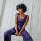 VIOLA Jumpsuit Plum - Archivsale