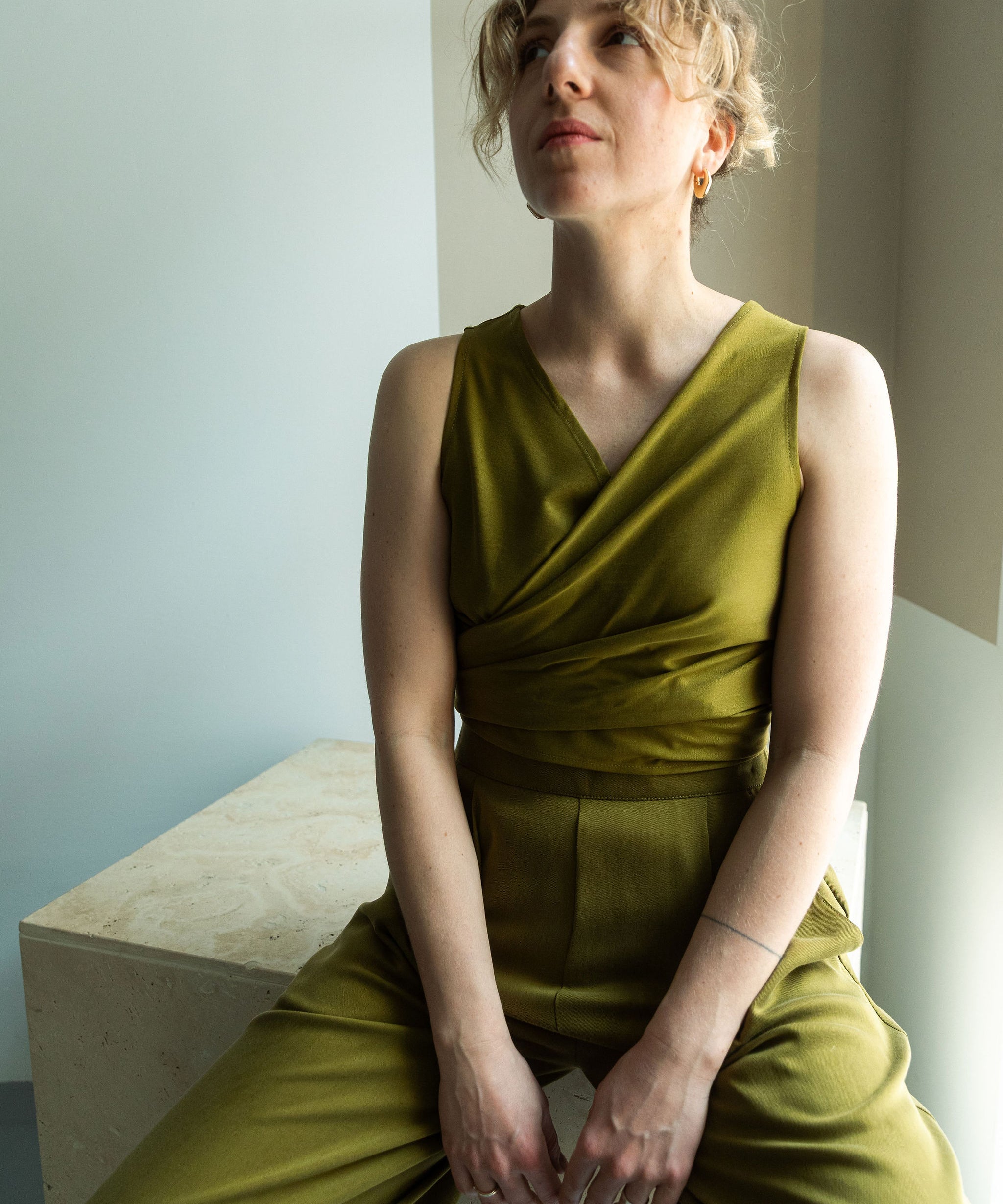 ELEA Top (reversible) Pesto