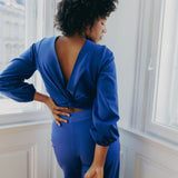 PAMINA Wraptop (reversible) Cornflower