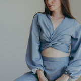 PAMINA Wraptop (reversible) Sky