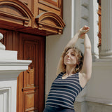FANNY Top Striped Midnight
