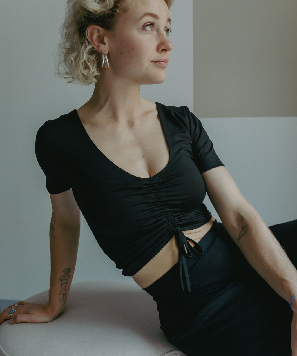 BARBARA Top (reversible) Black