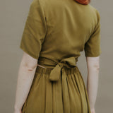 EWA Wrapblouse Pesto