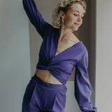 PAMINA Wraptop (reversible) Pansy Purple
