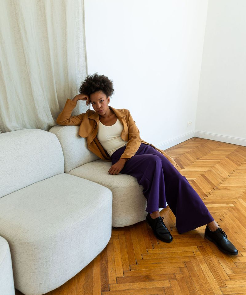 VIOLETTA Pants Plum - Archivsale